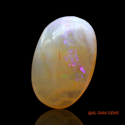 Natural Fire Opal Gemstone 4.00 Cts Loose Oval Cabochon From Australia 14x9x4 mm AD-879