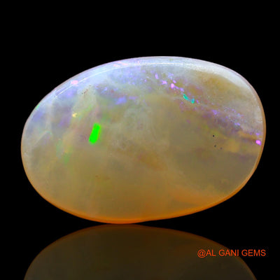 Natural Fire Opal Gemstone 4.00 Cts Loose Oval Cabochon From Australia 14x9x4 mm AD-879