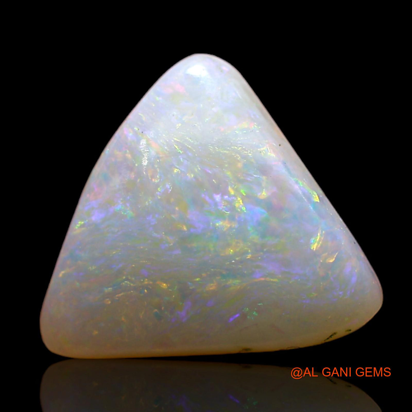 2.00 Cts Natural Australian Fire Opal Loose Gemstone Trillion Cabochon 11x11x3 mm AD-87