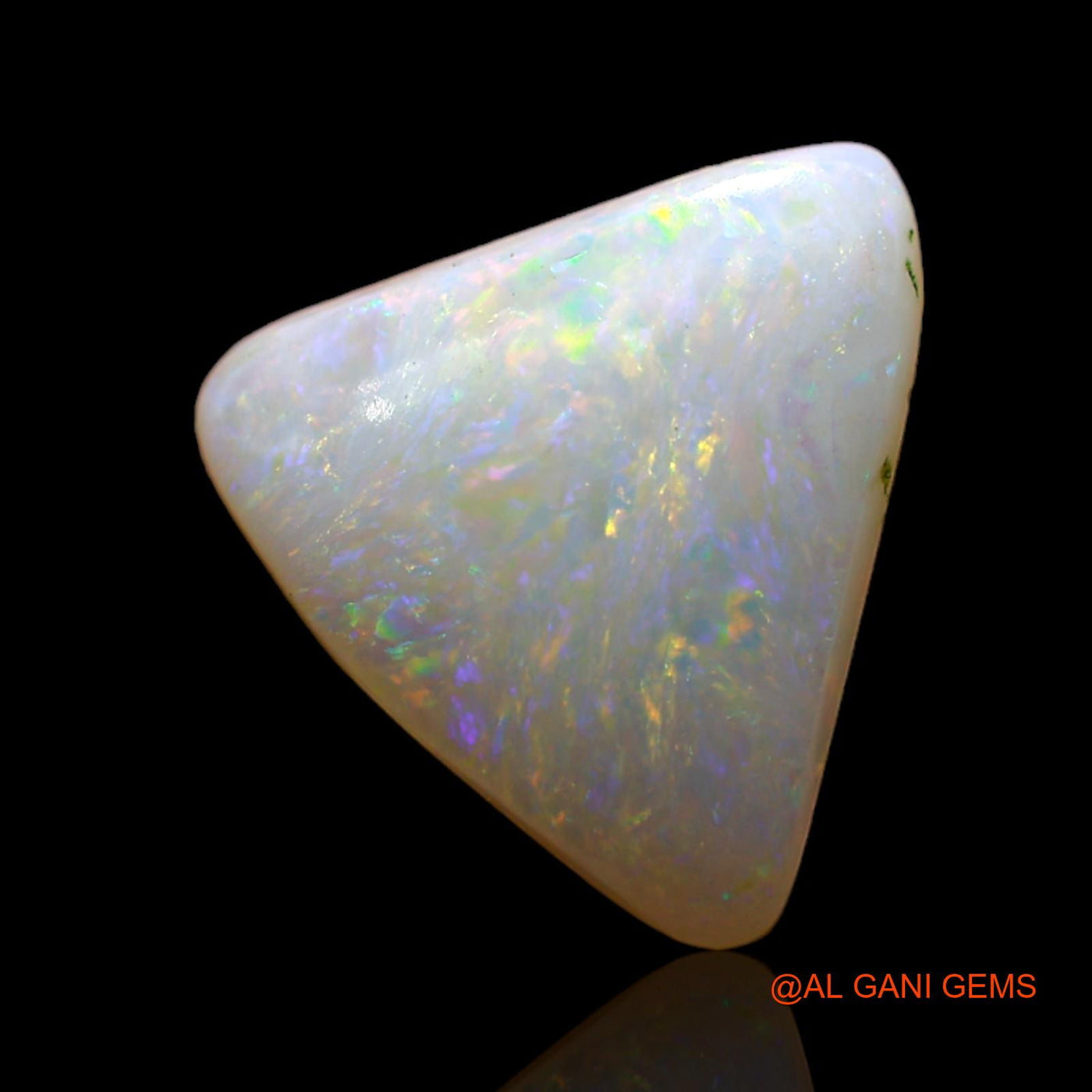 2.00 Cts Natural Australian Fire Opal Loose Gemstone Trillion Cabochon 11x11x3 mm AD-87