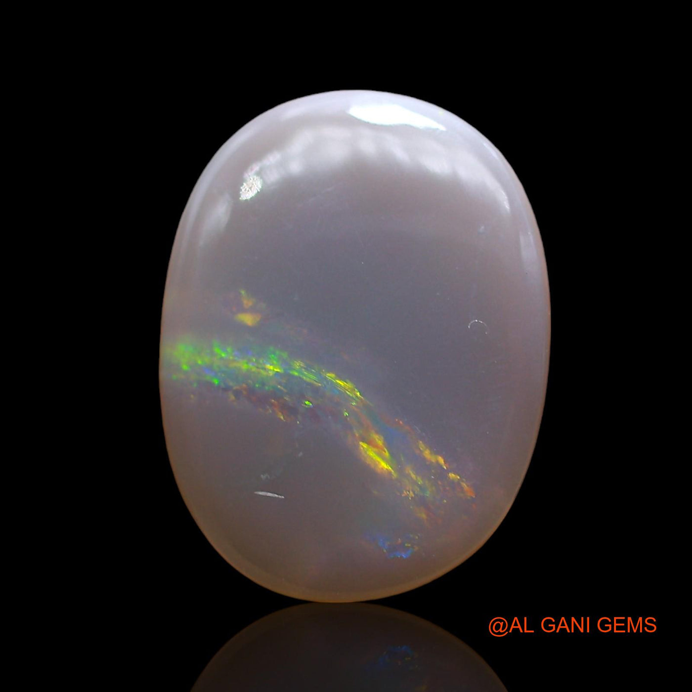 3.00 Cts Natural Australian Fire Opal Loose Gemstone Oval Cabochon 14x10x3 mm AD-880
