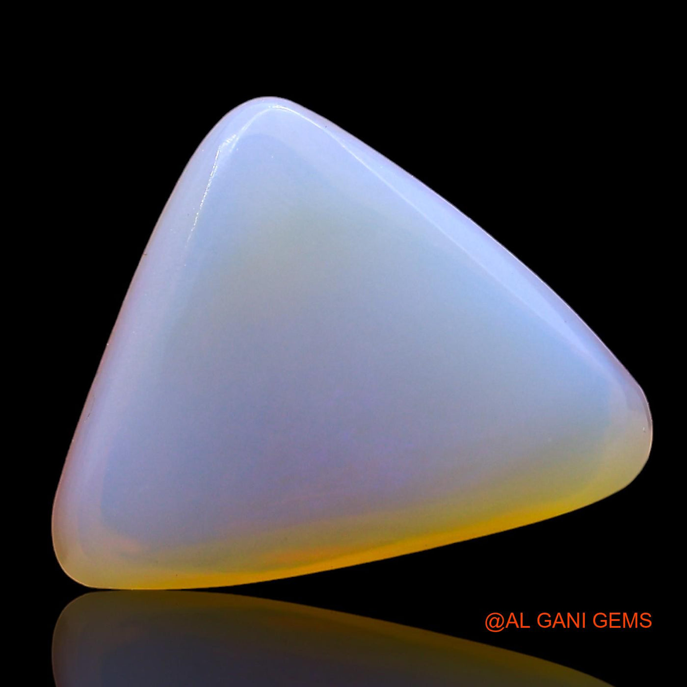 4.00 Cts Natural Australian Fire Opal Trillion Cabochon Loose Gemstone For Jewelry 12x11x4 mm AD-882