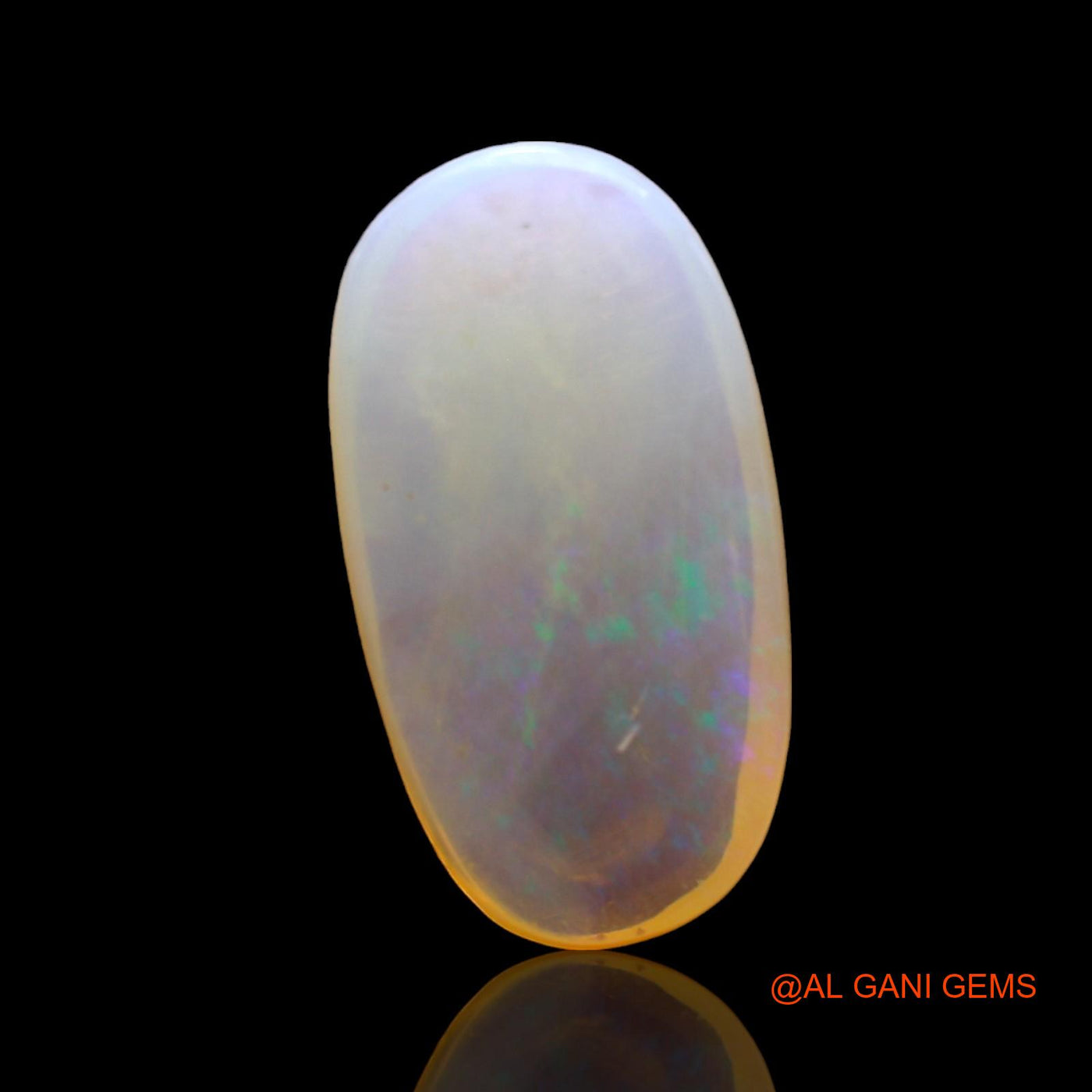 3.00 Cts Natural Australian Fire Opal Loose Gemstone Oval Cabochon 16x8x3 mm AD-885