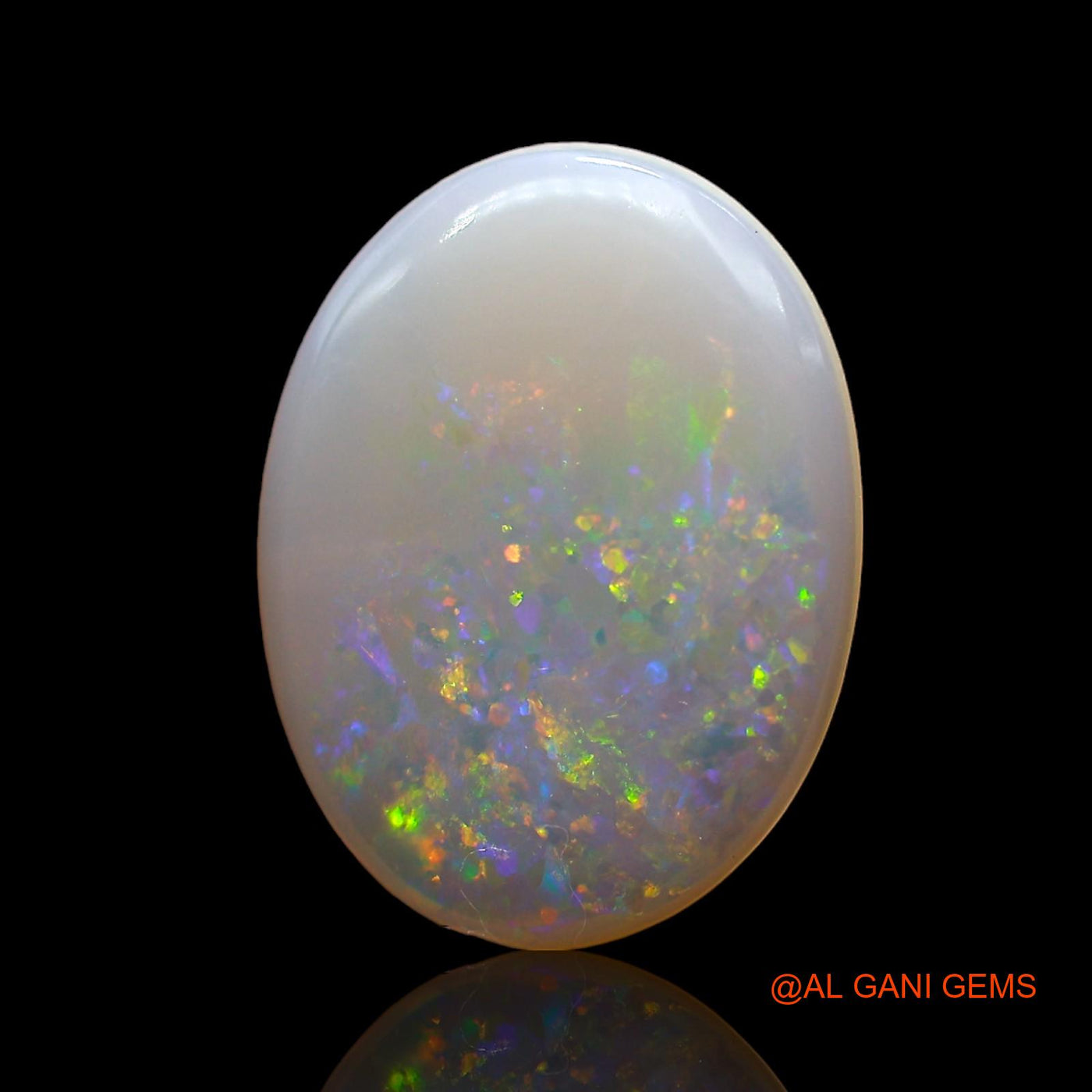 Natural Untreated Fire Opal Loose Gemstone Oval Cabochon From Australia 2.00 Cts 14x10x2 mm AD-886