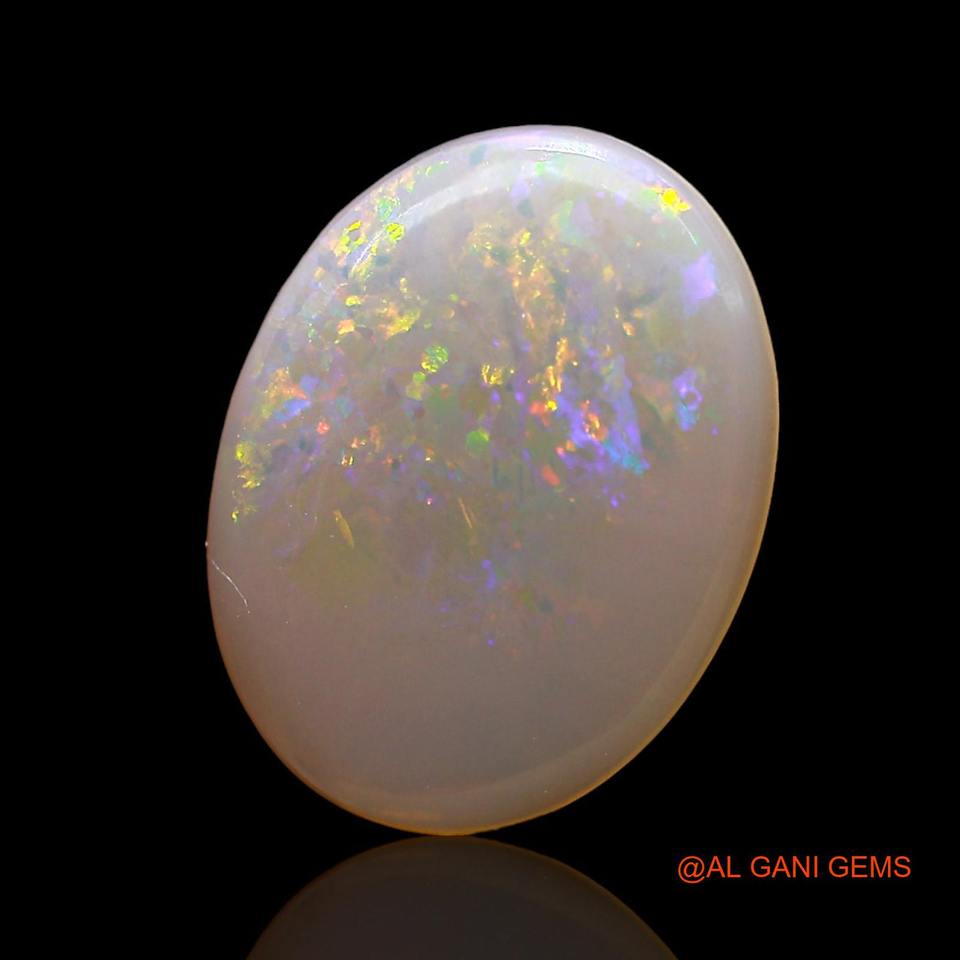 Natural Untreated Fire Opal Loose Gemstone Oval Cabochon From Australia 2.00 Cts 14x10x2 mm AD-886
