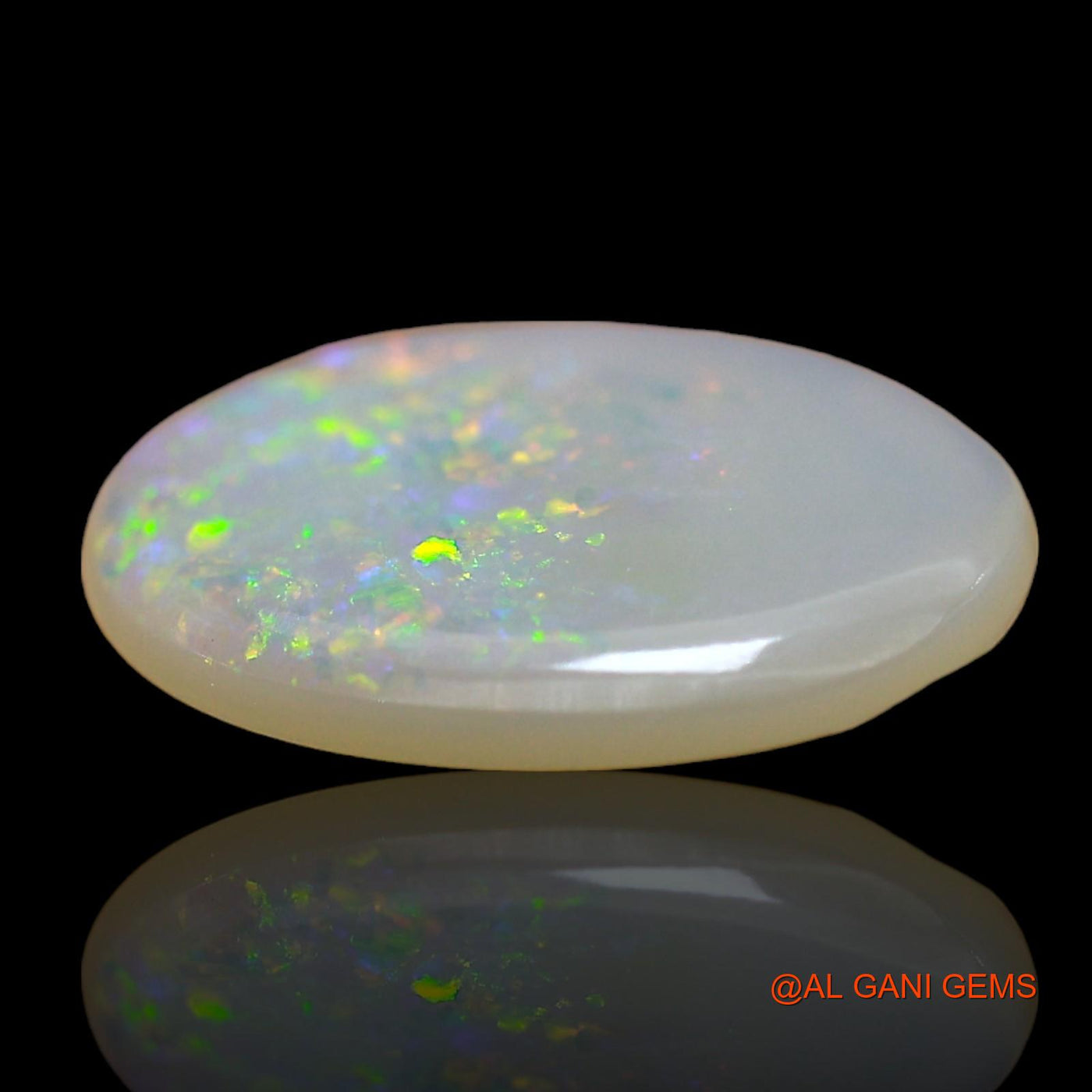 Natural Untreated Fire Opal Loose Gemstone Oval Cabochon From Australia 2.00 Cts 14x10x2 mm AD-886