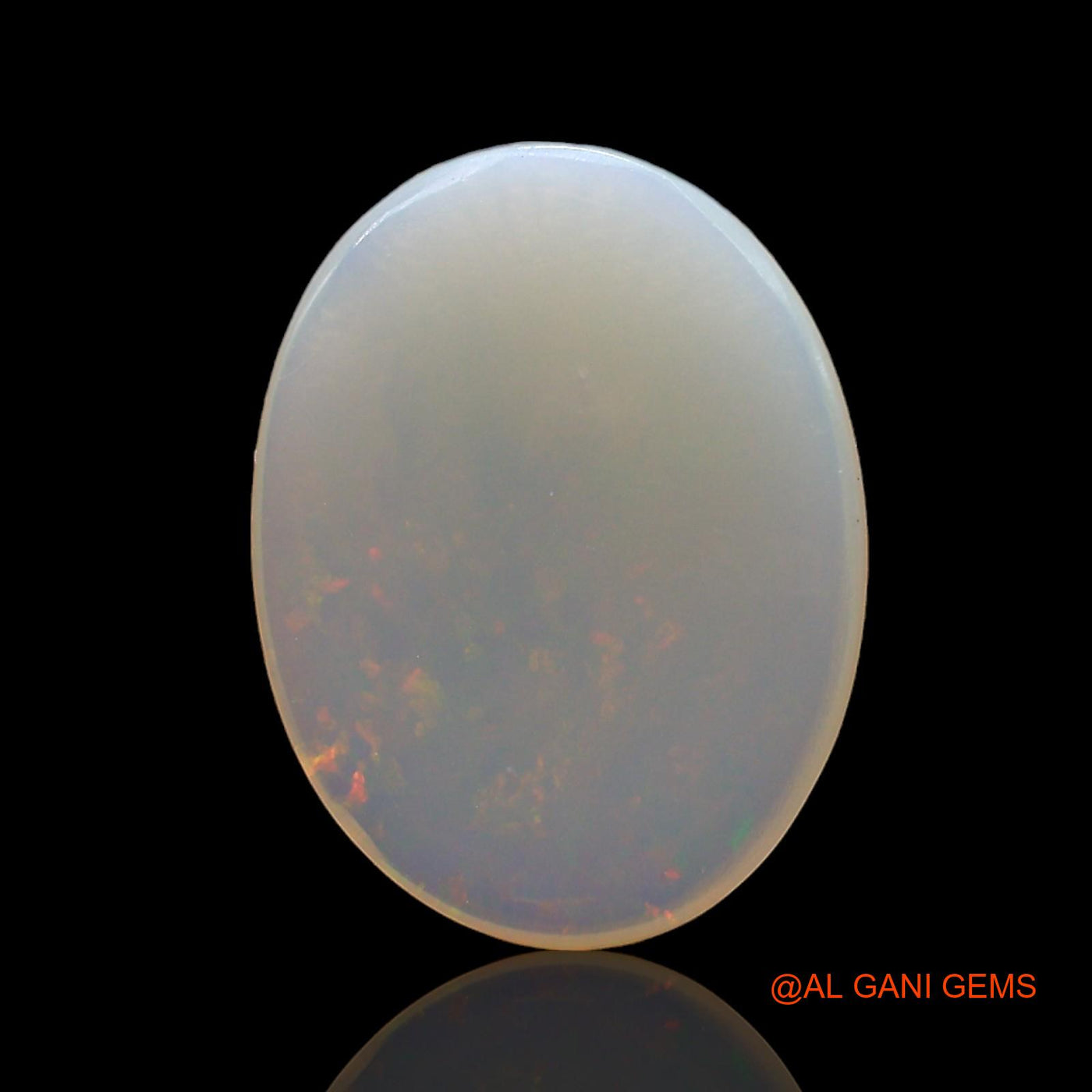 Natural Untreated Fire Opal Loose Gemstone Oval Cabochon From Australia 2.00 Cts 14x10x2 mm AD-886