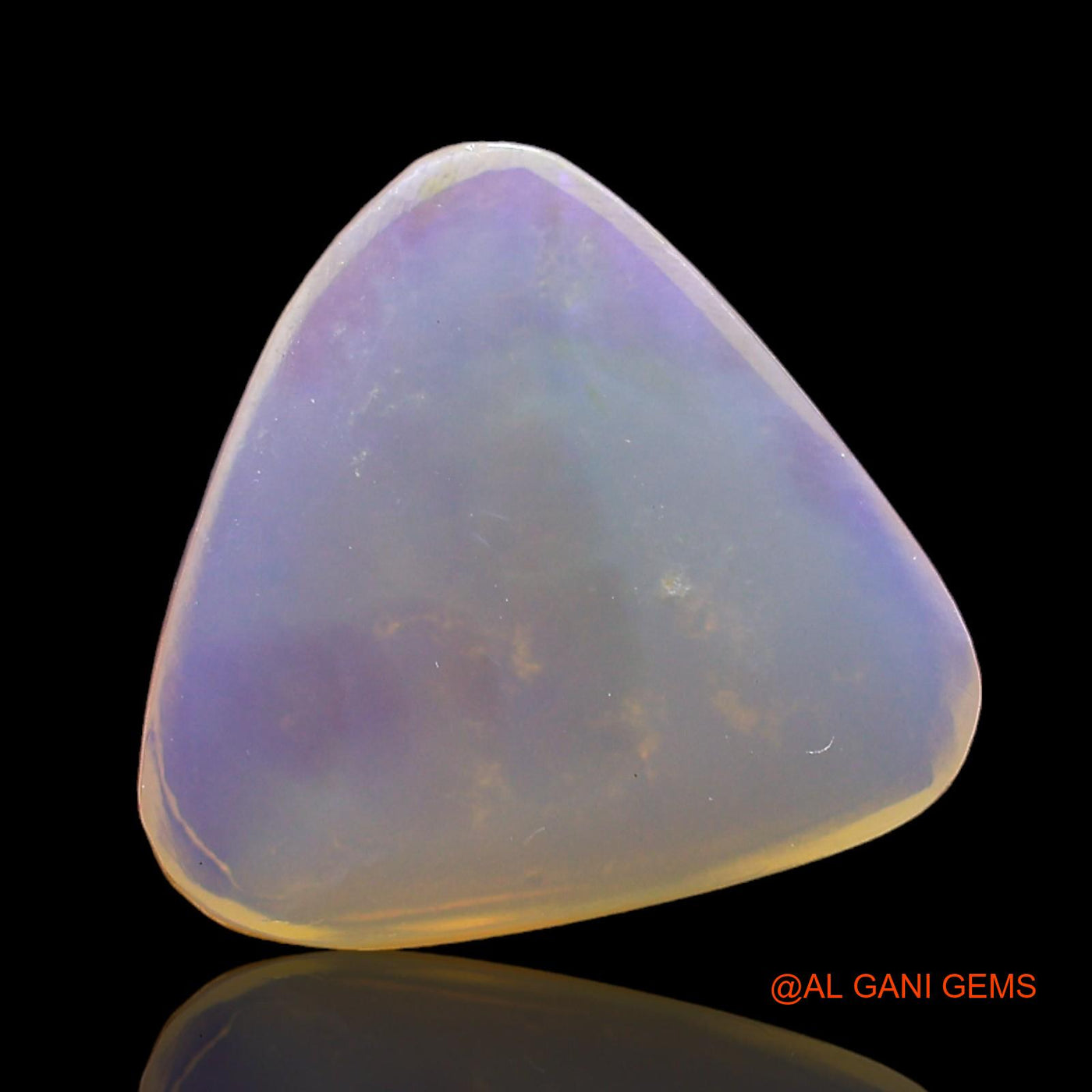 2.00 Cts Unheated Australian Fire Opal Loose Gemstone Trillion Cabochon Natural 12x12x2 mm AD-887