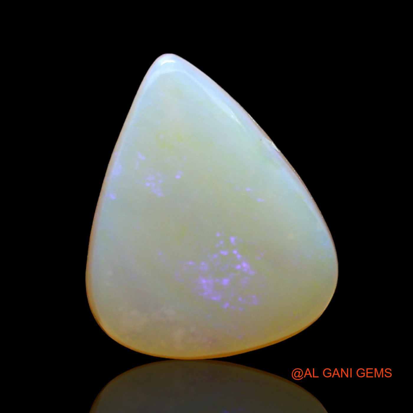 4.00 Cts Natural Australian Fire Opal Loose Gemstone Trillion Cabochon 13x11x4 mm AD-888