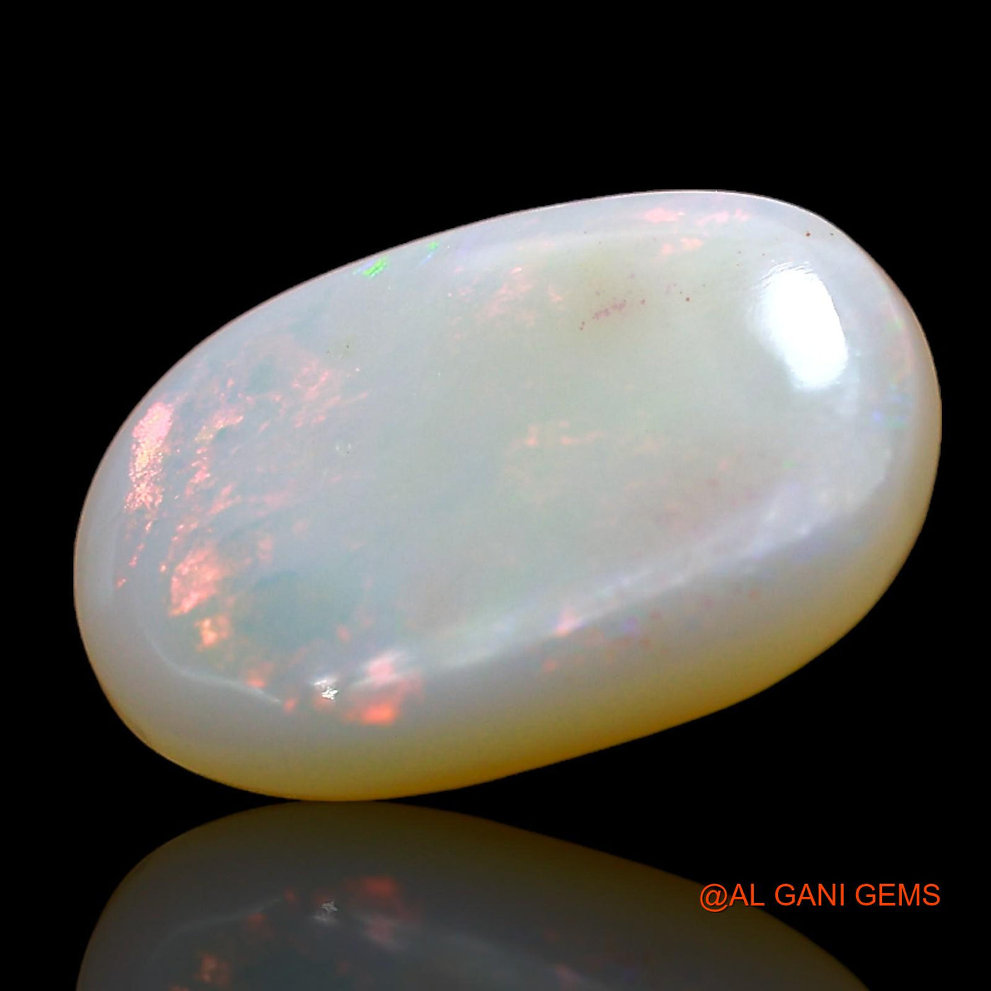 Natural Untreated Fire Opal Loose Gemstone Oval Cabochon From Australia 3.00 Cts 14x9x3 mm AD-889