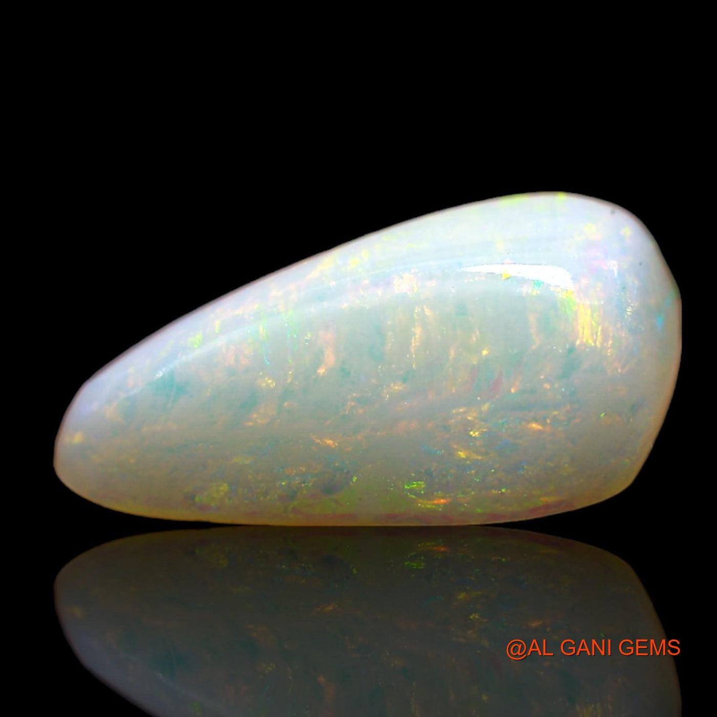 Natural Untreated Fire Opal Loose Gemstone Fancy Cabochon From Australia 3.00 Cts 14x8x5 mm AD-88
