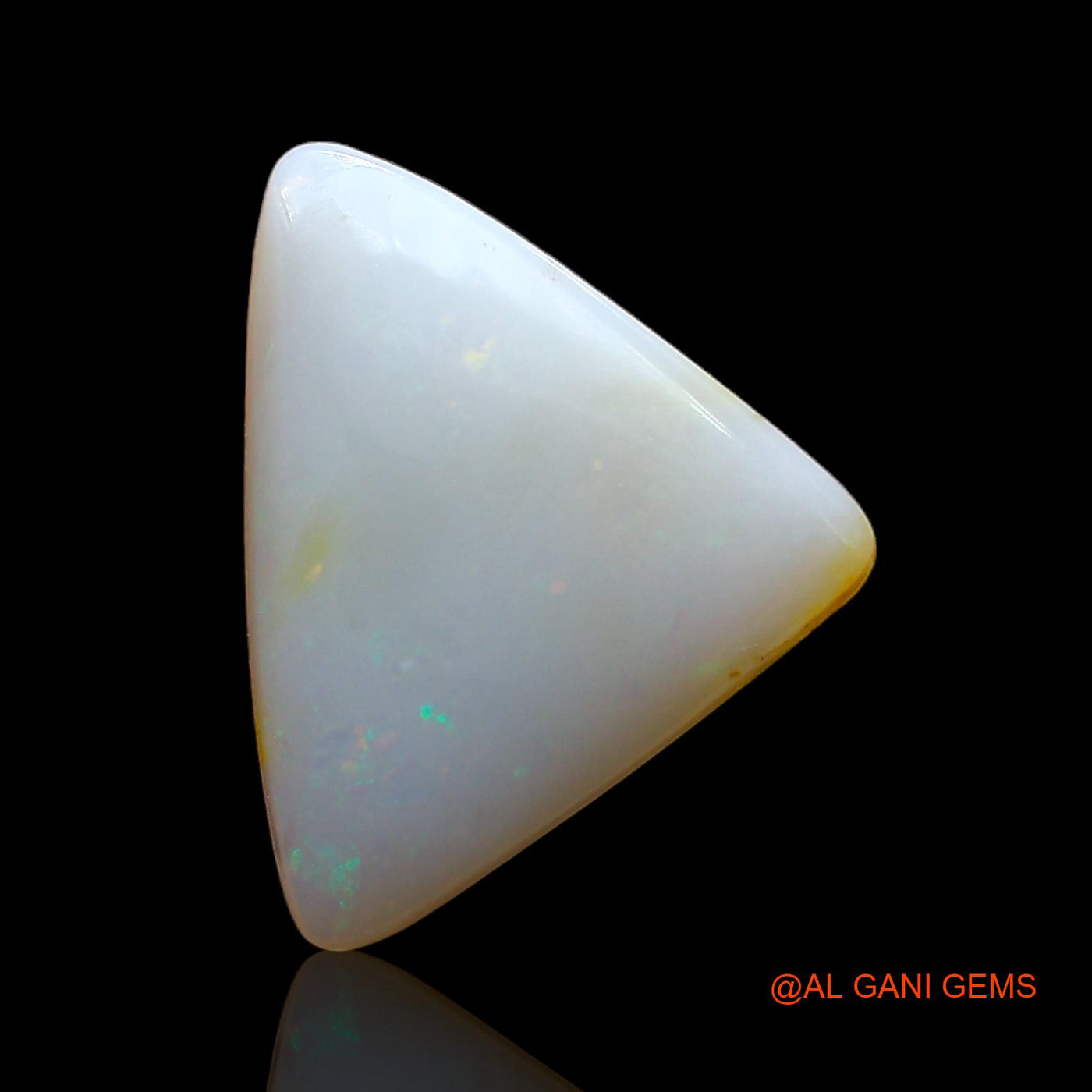 Natural Fire Opal Gemstone 3.00 Cts Loose Trillion Cabochon From Australia 12x10x3 mm AD-890