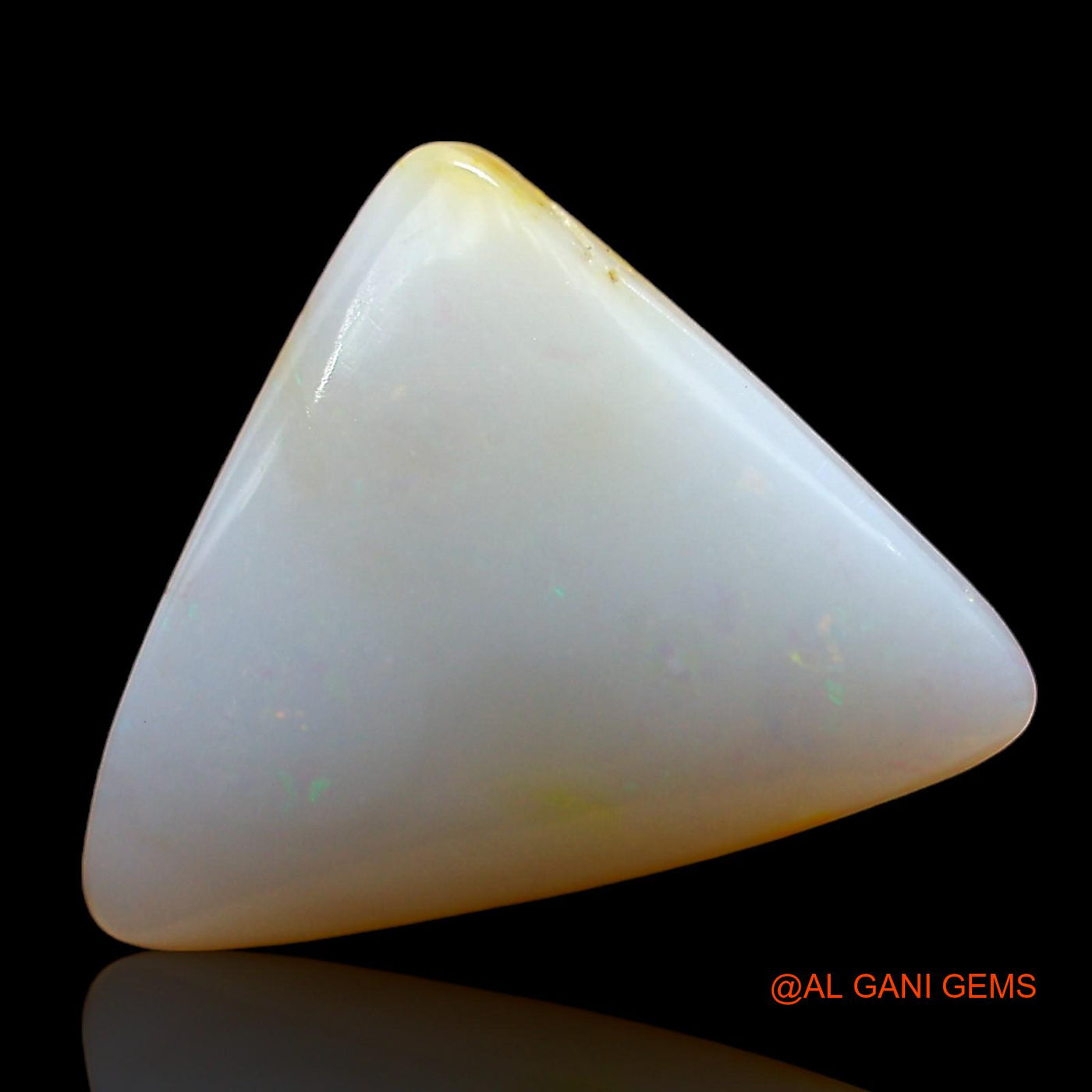 Natural Fire Opal Gemstone 3.00 Cts Loose Trillion Cabochon From Australia 12x10x3 mm AD-890