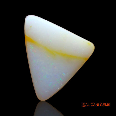 Natural Fire Opal Gemstone 3.00 Cts Loose Trillion Cabochon From Australia 12x10x3 mm AD-890