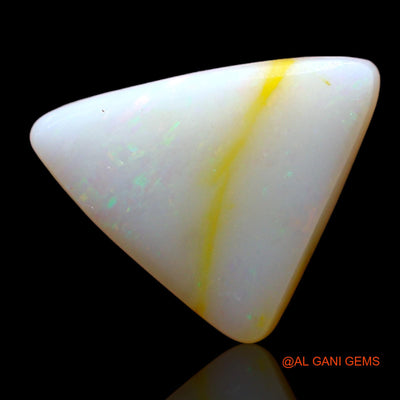 Natural Fire Opal Gemstone 3.00 Cts Loose Trillion Cabochon From Australia 12x10x3 mm AD-890