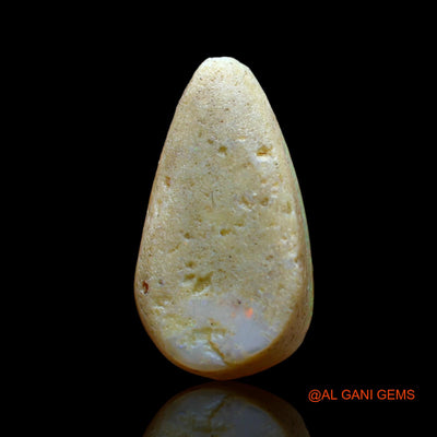Natural Untreated Fire Opal Loose Gemstone Pear Cabochon From Australia 3.00 Cts 16x9x4 mm AD-891