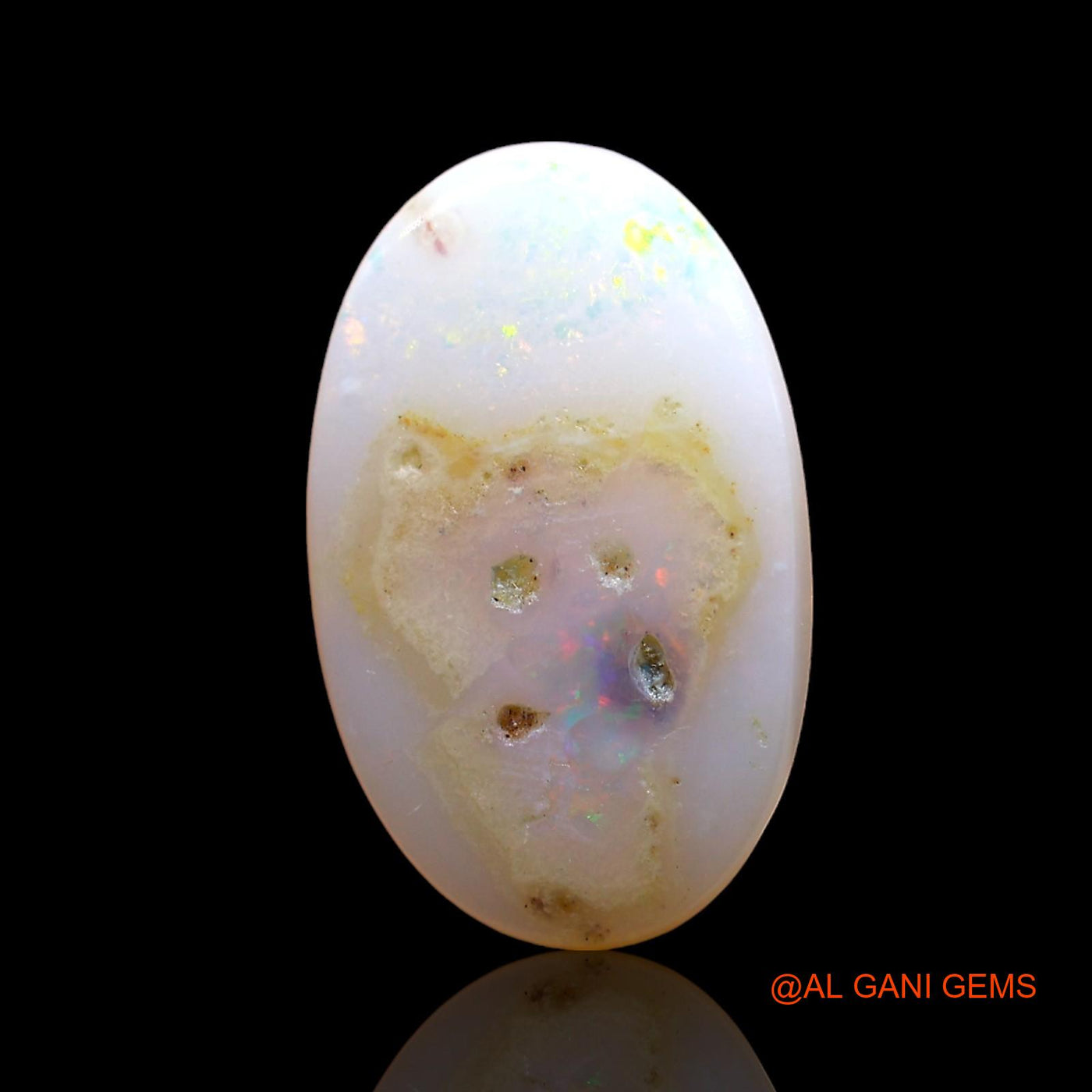 Natural Untreated Fire Opal Loose Gemstone Oval Cabochon From Australia 3.00 Cts 15x9x3 mm AD-894