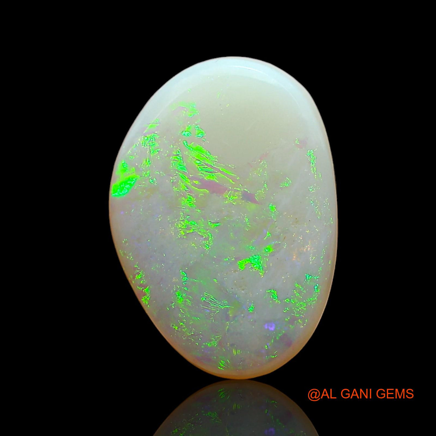 Natural Fire Opal Gemstone 3.00 Cts Loose Fancy Cabochon From Australia 14x9x3 mm AD-895