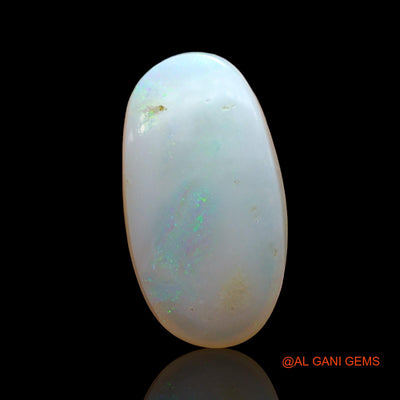 Natural Fire Opal Gemstone 3.00 Cts Loose Oval Cabochon From Australia 15x8x4 mm AD-896