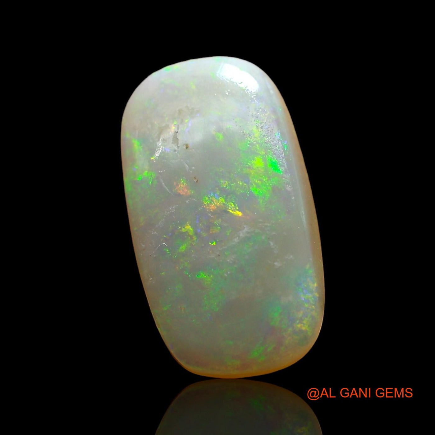 3.00 Cts Natural Australian Fire Opal Loose Gemstone Oval Cabochon 15x8x2 mm AD-897