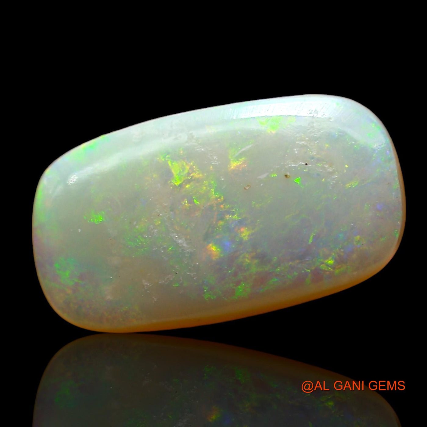 3.00 Cts Natural Australian Fire Opal Loose Gemstone Oval Cabochon 15x8x2 mm AD-897