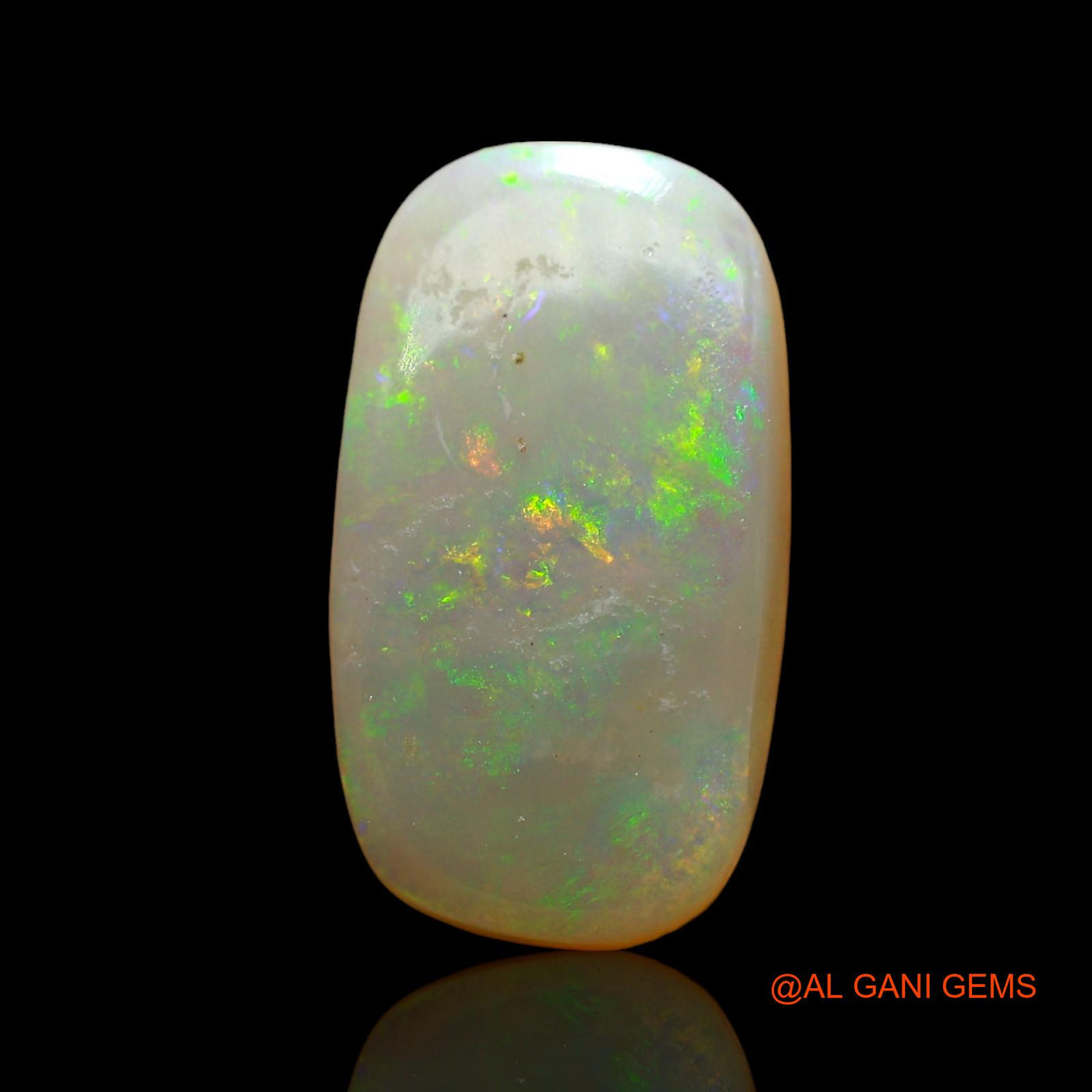 3.00 Cts Natural Australian Fire Opal Loose Gemstone Oval Cabochon 15x8x2 mm AD-897
