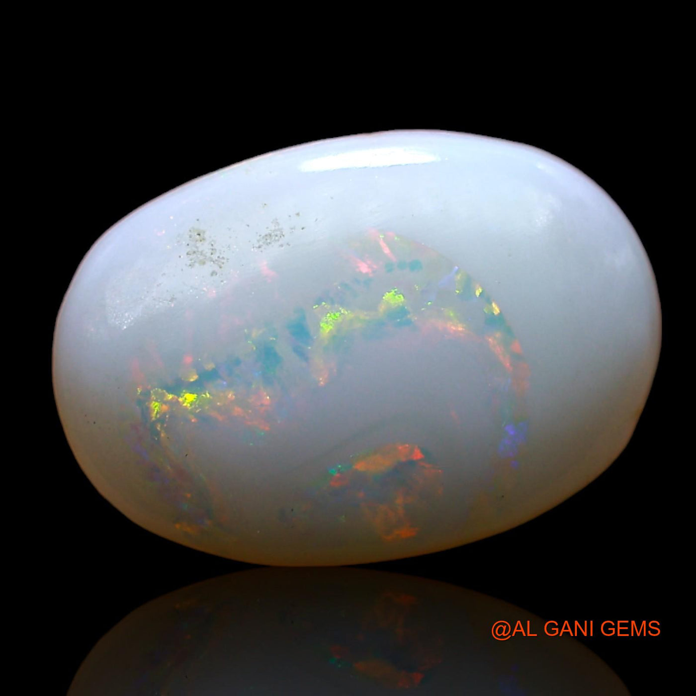 Natural Untreated Fire Opal Loose Gemstone Oval Cabochon From Australia 3.00 Cts 14x9x3 mm AD-89