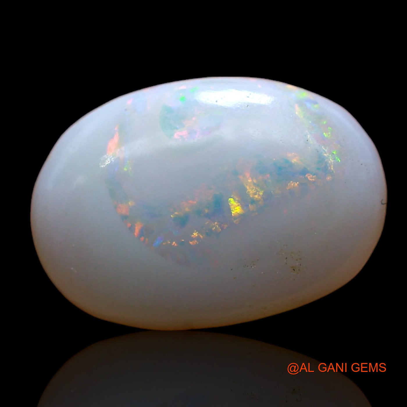 Natural Untreated Fire Opal Loose Gemstone Oval Cabochon From Australia 3.00 Cts 14x9x3 mm AD-89