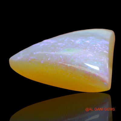 Natural Untreated Fire Opal Loose Gemstone Trillion Cabochon From Australia 2.00 Cts 12x11x4 mm AD-900
