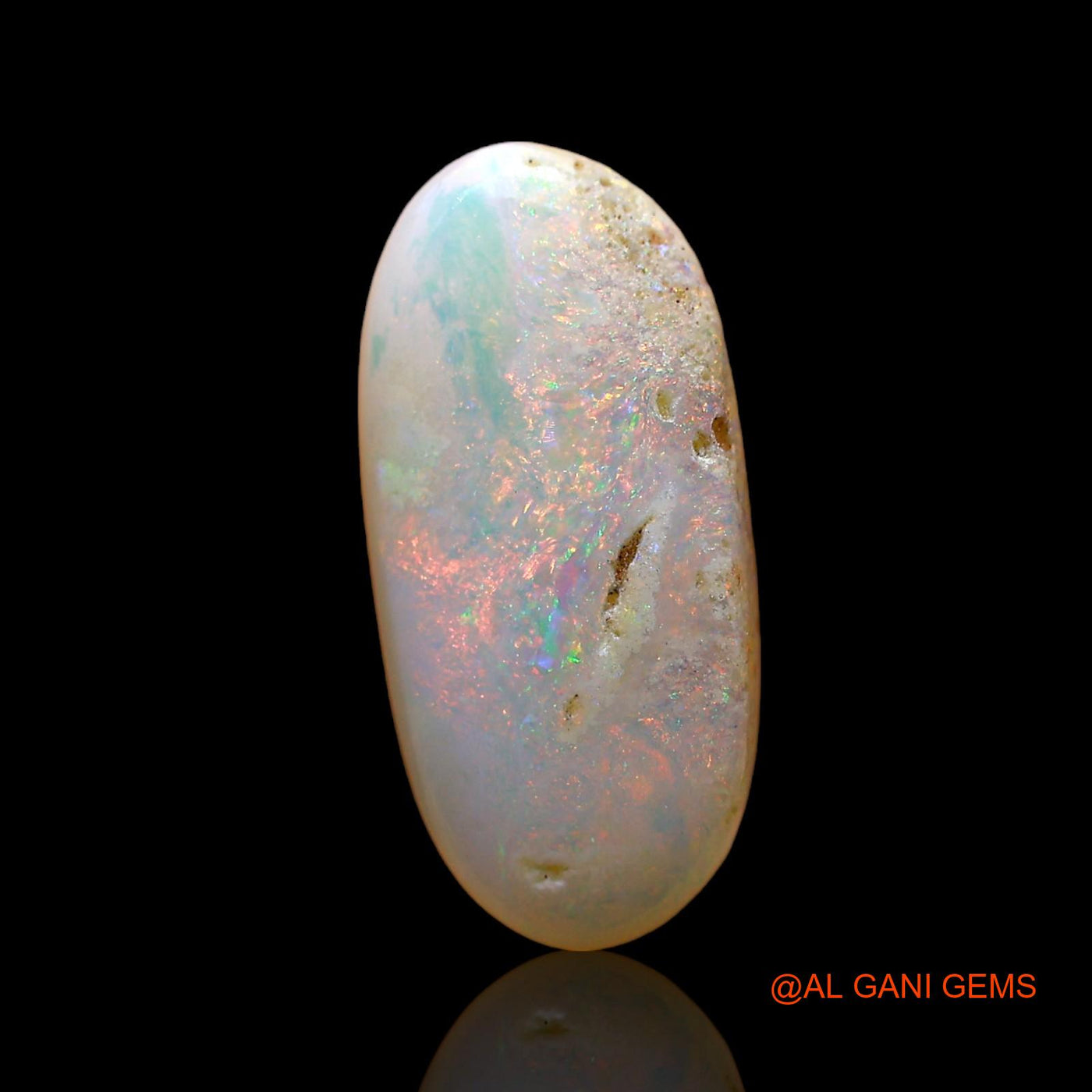 2.00 Cts Natural Australian Fire Opal Loose Gemstone Oval Cabochon 16x7x3 mm AD-901
