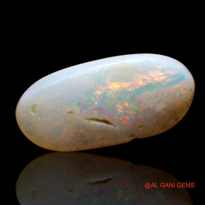 2.00 Cts Natural Australian Fire Opal Loose Gemstone Oval Cabochon 16x7x3 mm AD-901