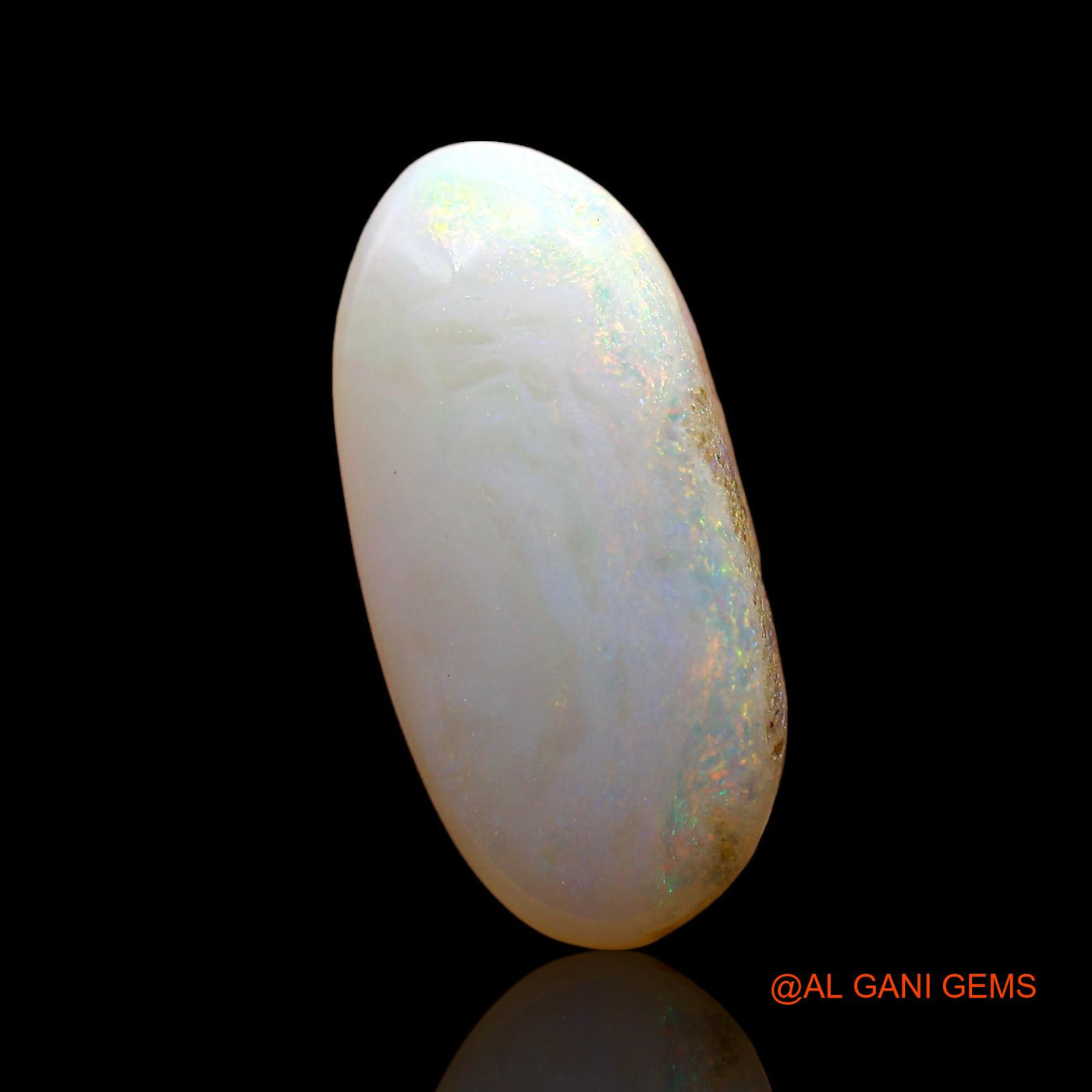 2.00 Cts Natural Australian Fire Opal Loose Gemstone Oval Cabochon 16x7x3 mm AD-901