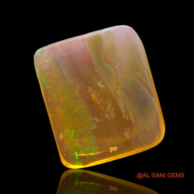 Natural Untreated Fire Opal Loose Gemstone Square Cabochon From Australia 2.00 Cts 12x10x2 mm AD-902