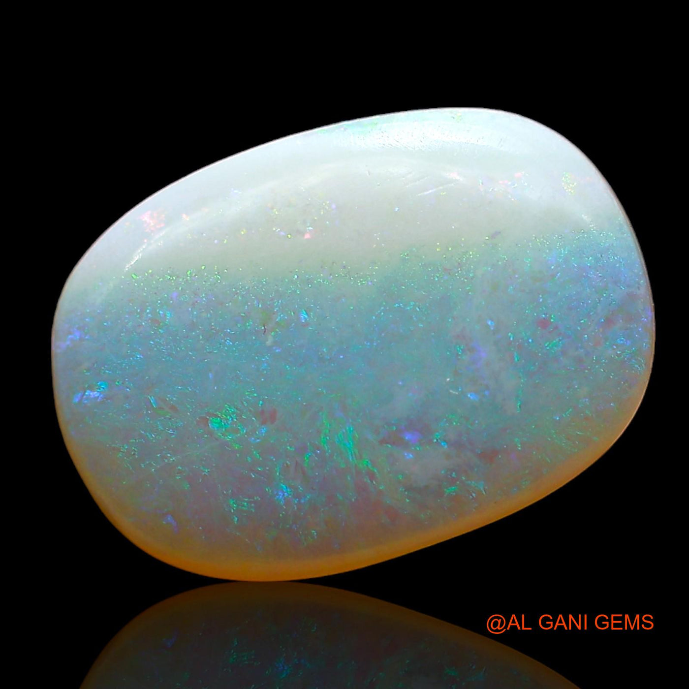 3.00 Cts Natural Australian Fire Opal Loose Gemstone Oval Cabochon 14x10x3 mm AD-903