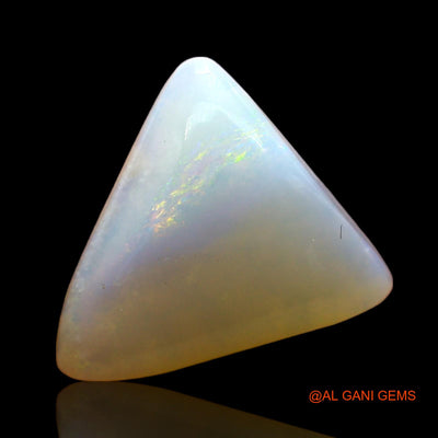 Natural Fire Opal Gemstone 3.00 Cts Loose Trillion Cabochon From Australia 12x11x3 mm AD-904