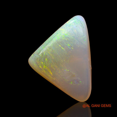 Natural Untreated Fire Opal Loose Gemstone Trillion Cabochon From Australia 3.00 Cts 11x10x5 mm AD-905