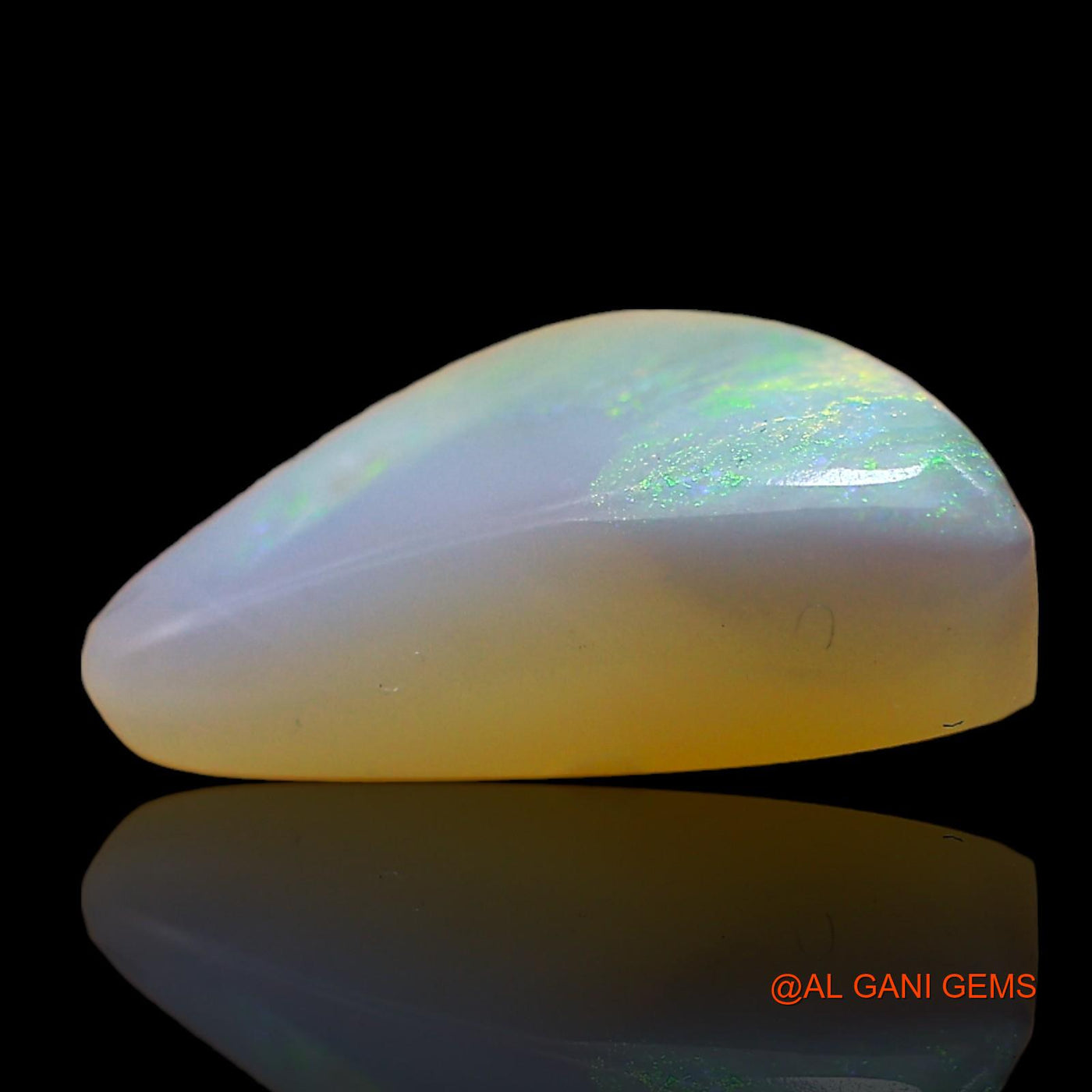 Natural Untreated Fire Opal Loose Gemstone Trillion Cabochon From Australia 3.00 Cts 11x10x5 mm AD-905