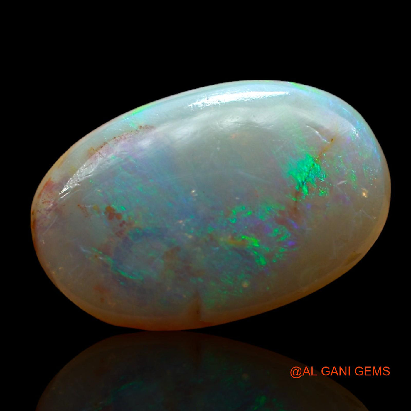 5.00 Cts Natural Australian Fire Opal Loose Gemstone Oval Cabochon 14x9x5 mm AD-908