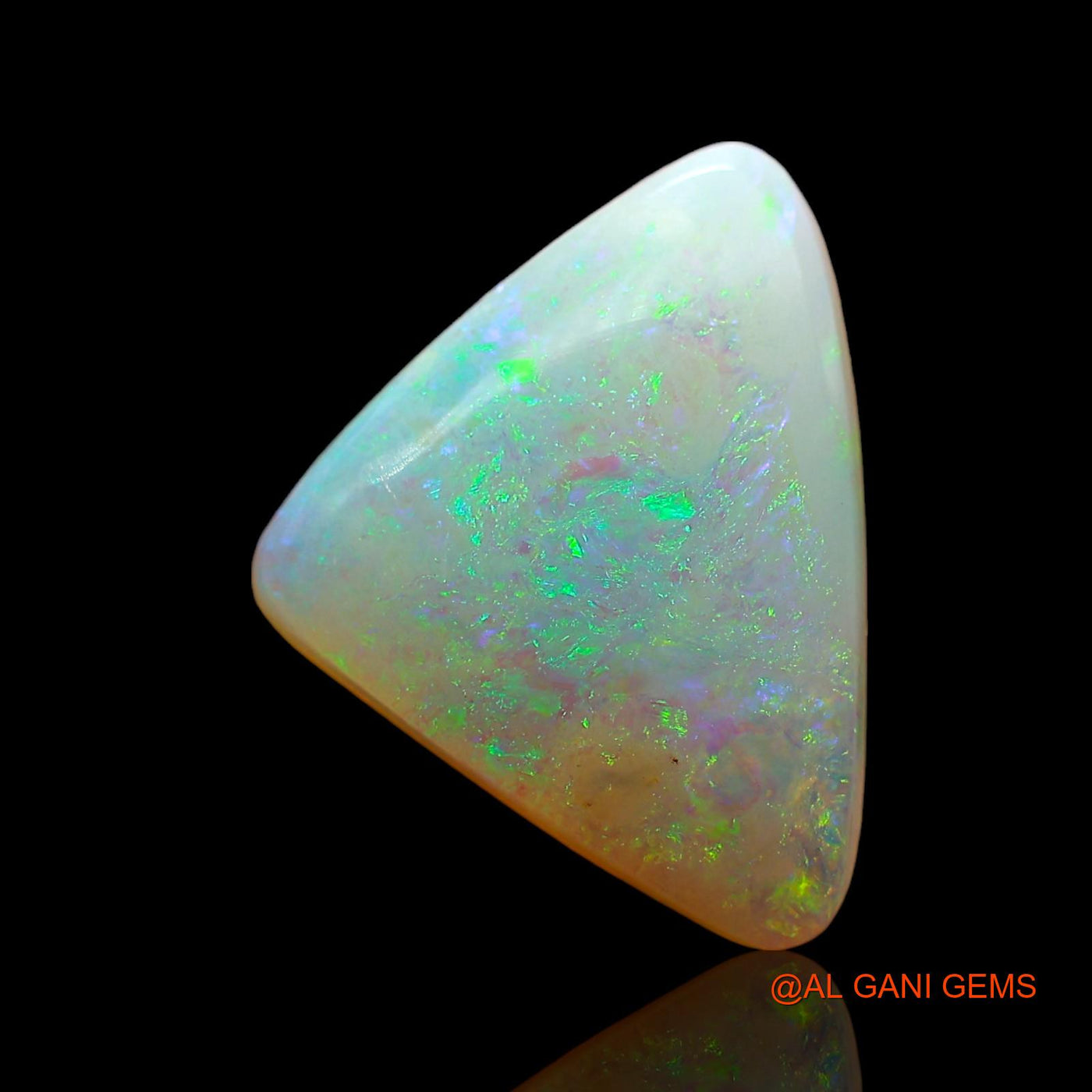 3.00 Cts Natural Australian Fire Opal Loose Gemstone Trillion Cabochon 11x10x4 mm AD-911