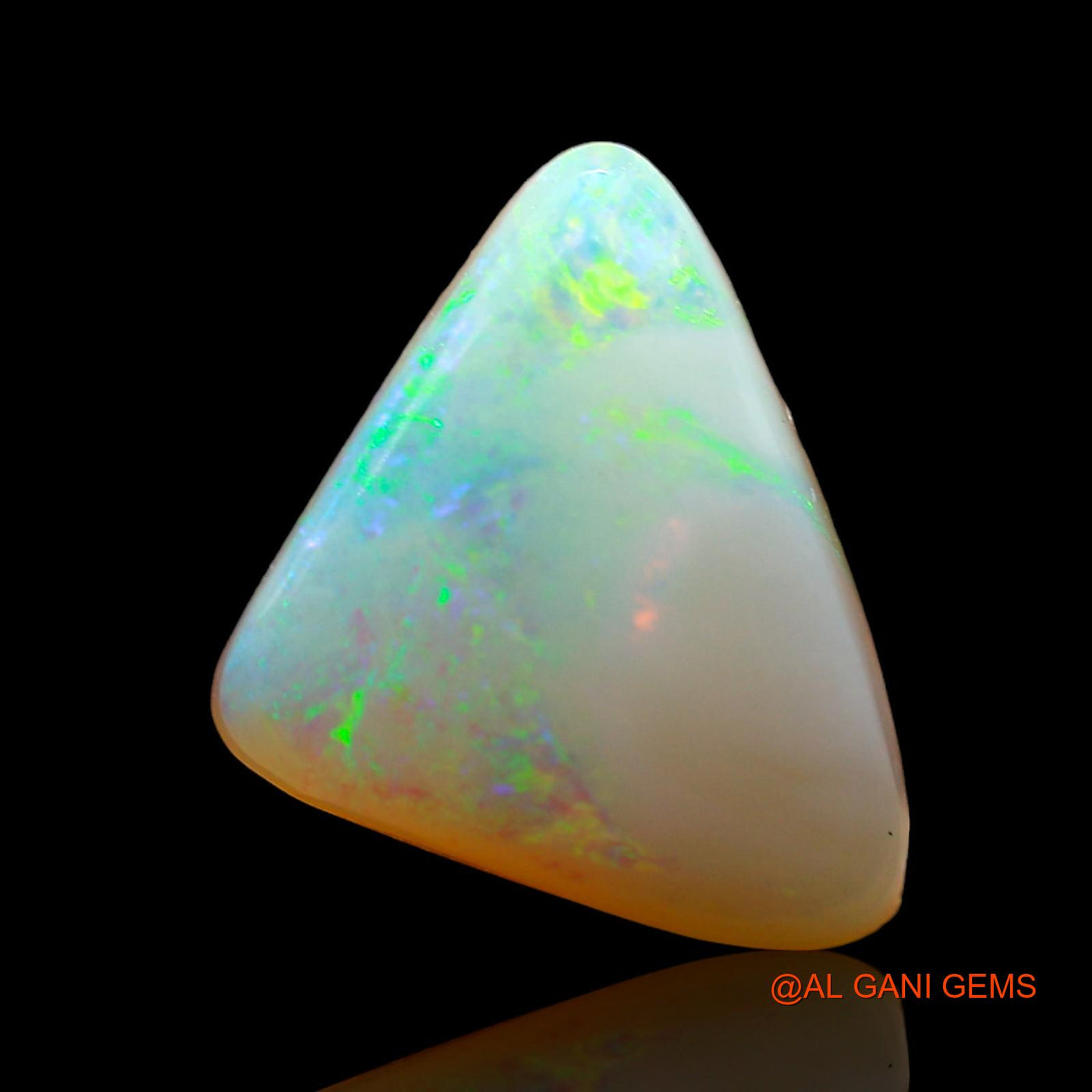 3.00 Cts Natural Australian Fire Opal Loose Gemstone Trillion Cabochon 11x10x4 mm AD-911