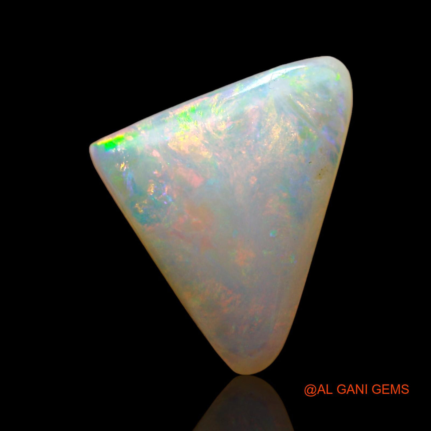 2.00 Cts Unheated Australian Fire Opal Loose Gemstone Trillion Cabochon Natural 11x10x3 mm AD-912