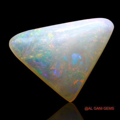 2.00 Cts Unheated Australian Fire Opal Loose Gemstone Trillion Cabochon Natural 11x10x3 mm AD-912