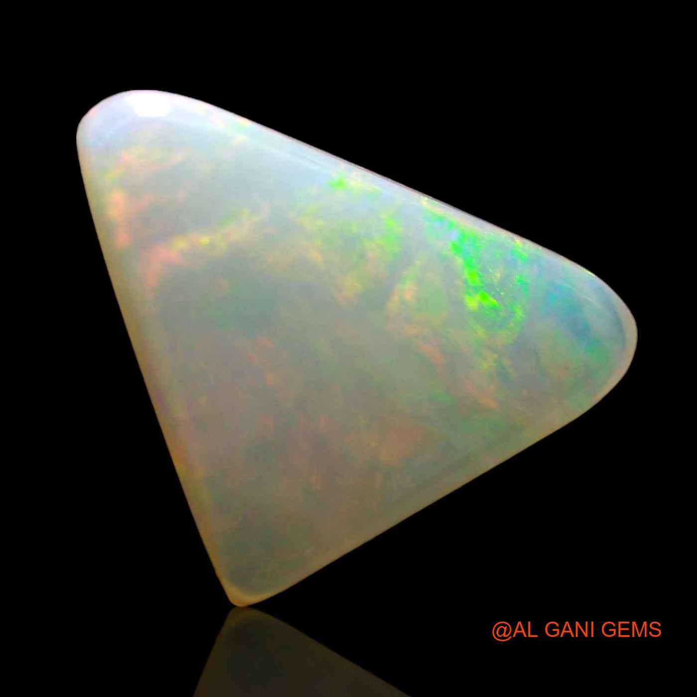 2.00 Cts Unheated Australian Fire Opal Loose Gemstone Trillion Cabochon Natural 11x10x3 mm AD-912