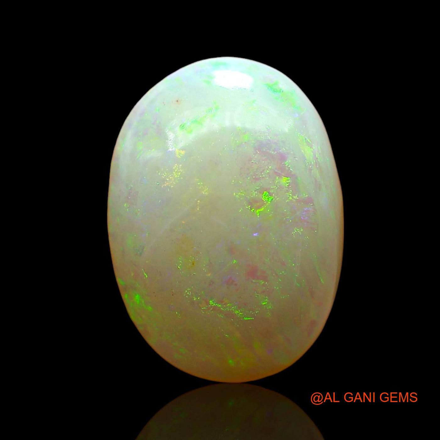 3.00 Cts Unheated Australian Fire Opal Loose Gemstone Oval Cabochon Natural 13x9x4 mm AD-913