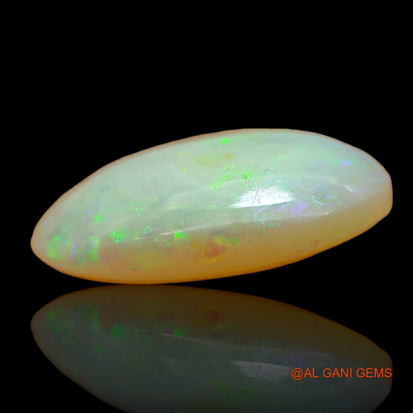 3.00 Cts Unheated Australian Fire Opal Loose Gemstone Oval Cabochon Natural 13x9x4 mm AD-913