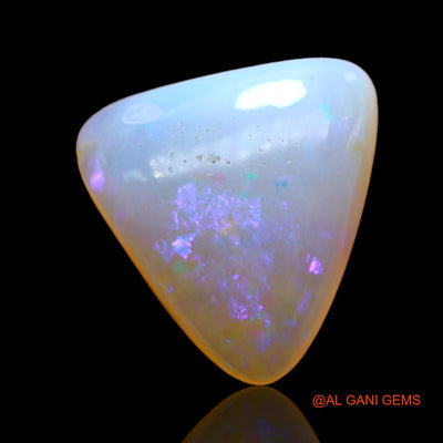 3.00 Cts Natural Australian Fire Opal Loose Gemstone Trillion Cabochon 11x11x4 mm AD-915
