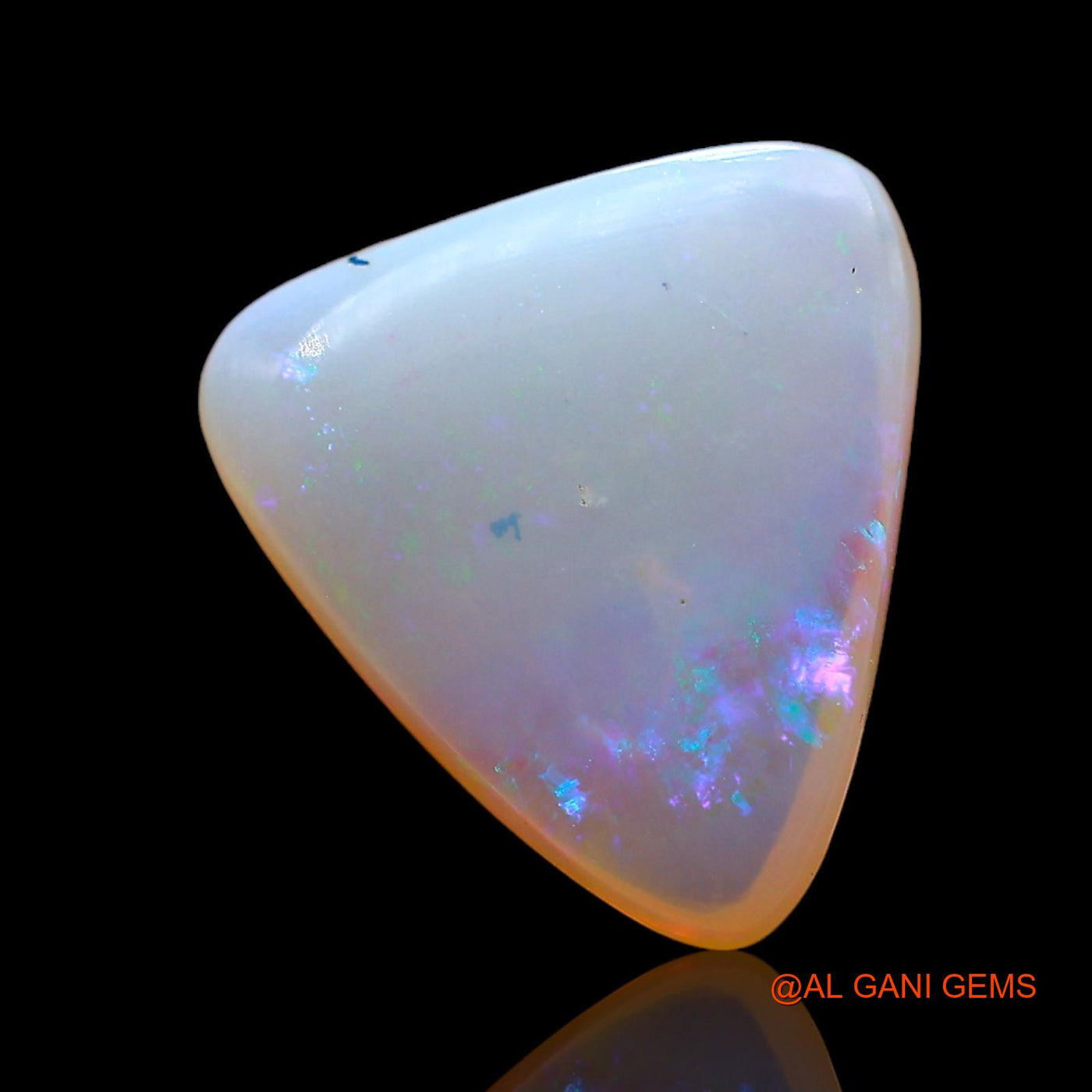 3.00 Cts Natural Australian Fire Opal Loose Gemstone Trillion Cabochon 11x11x4 mm AD-915