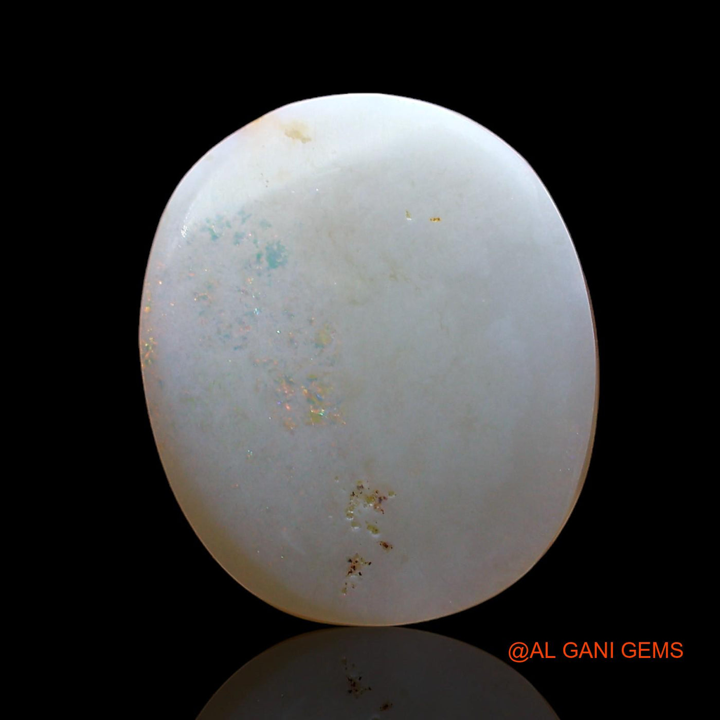 Natural Untreated Fire Opal Loose Gemstone Fancy Cabochon From Australia 2.00 Cts 13x11x2 mm AD-916