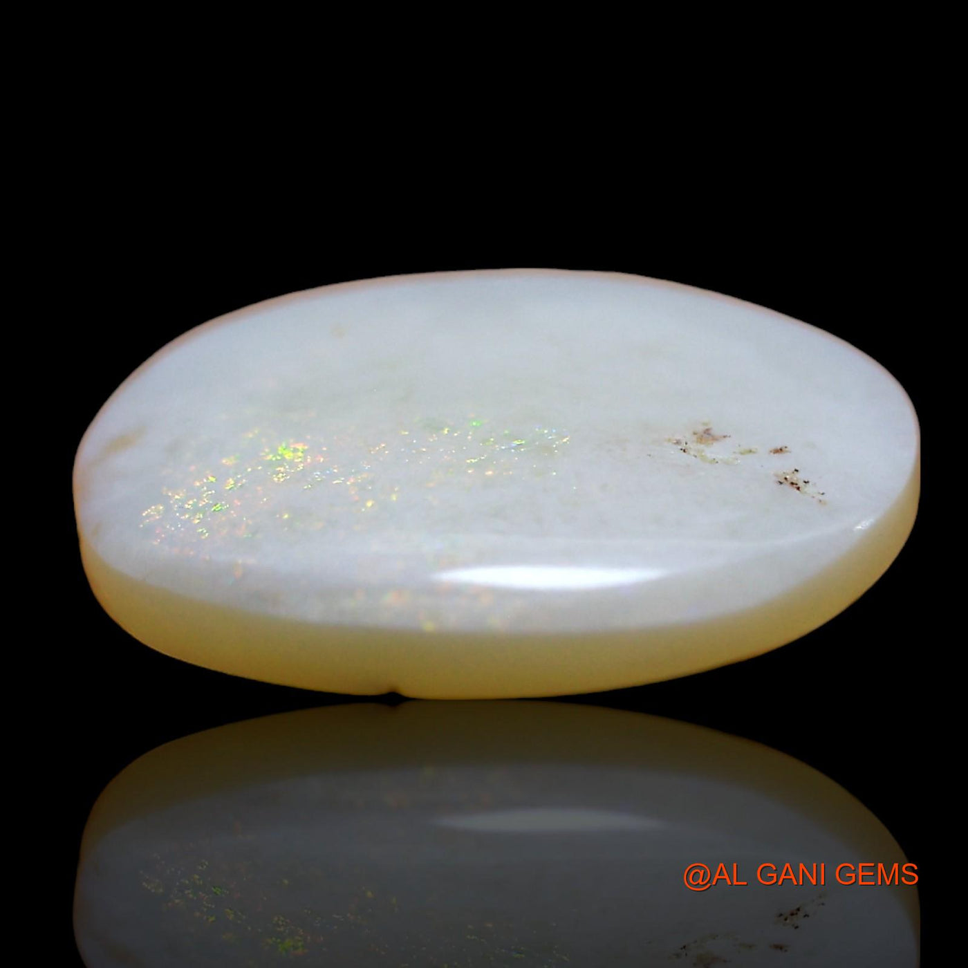 Natural Untreated Fire Opal Loose Gemstone Fancy Cabochon From Australia 2.00 Cts 13x11x2 mm AD-916
