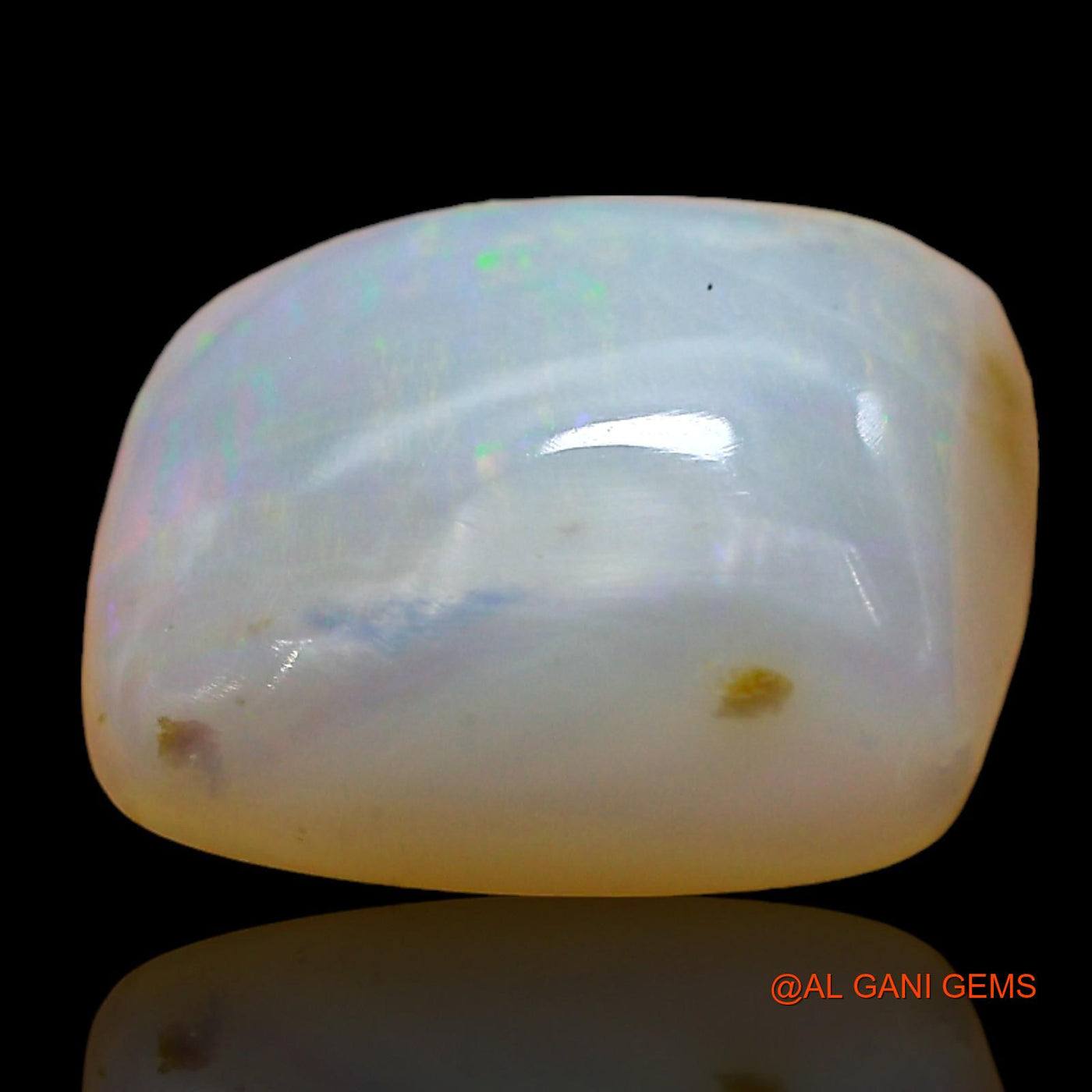 Natural Fire Opal Gemstone 5.00 Cts Loose Square Cabochon From Australia 11x11x5 mm AD-917